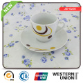 Porcelain 200cc Cup and Saucer in Round Shape